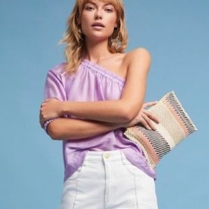 Anthropologie Maeve One Shoulder Top Small